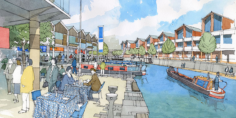 Artist's impression of how the area could look