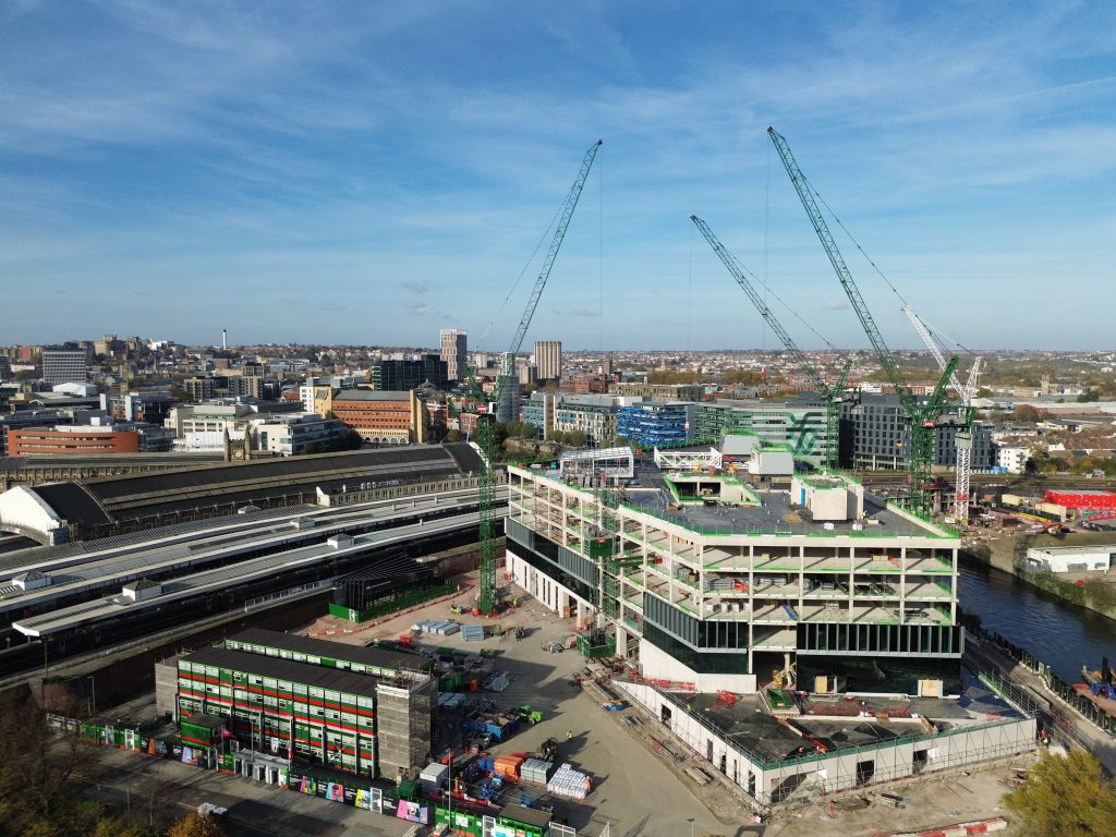 Aerial picture of Bristol Temple Quarter